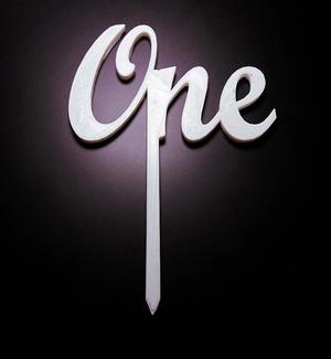 One Cake Topper