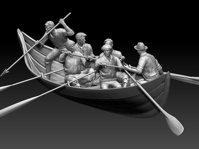 fishermen 3D print model