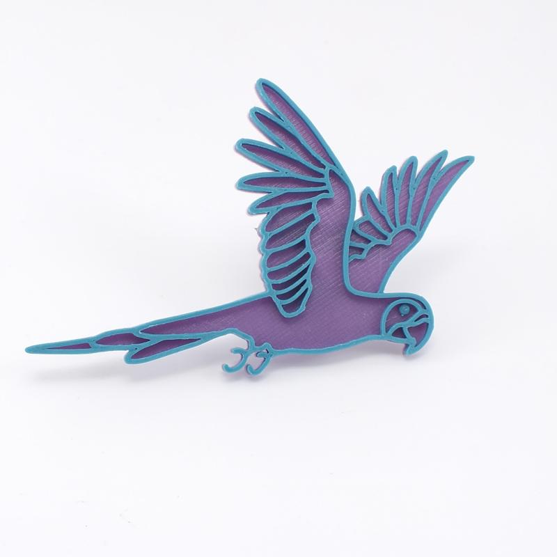 Parrot brooch