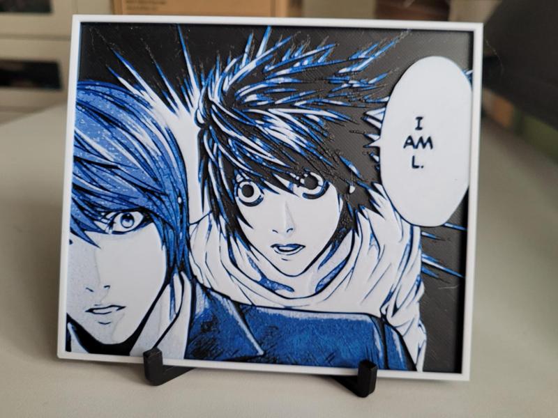 Hueforge Death Note Plate