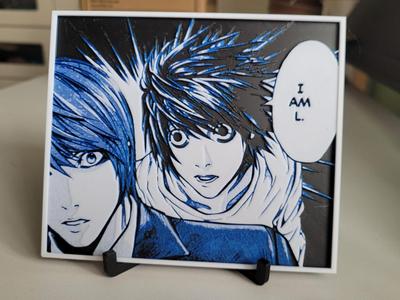 Hueforge Death Note Plate