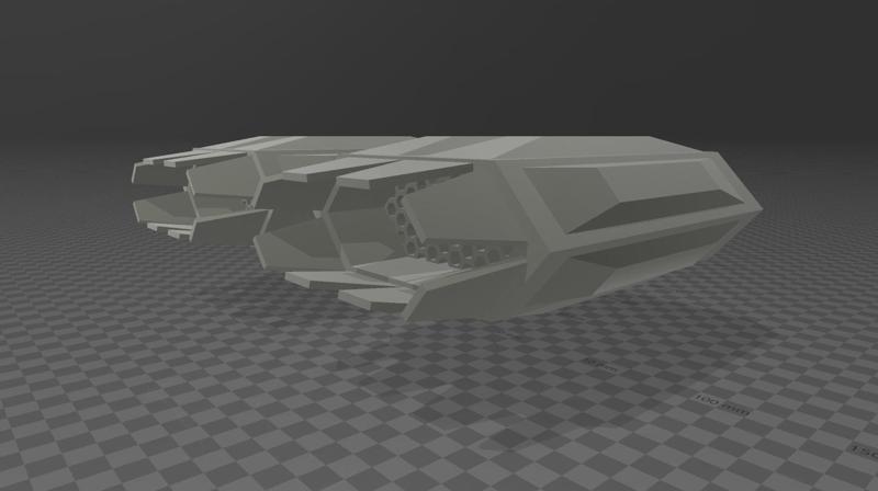 Engine / Thruster with Hexagonal Grid