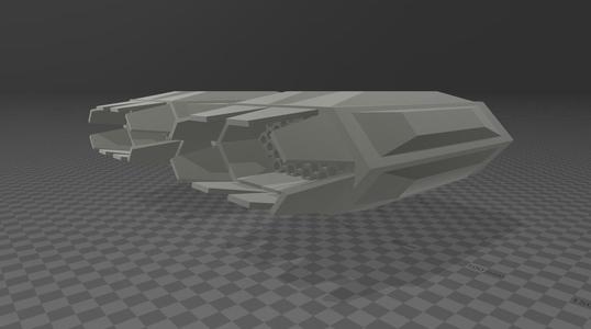 Engine / Thruster with Hexagonal Grid