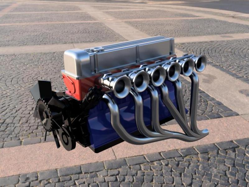 Nissan L28 Engine 1:24 1/24 R6