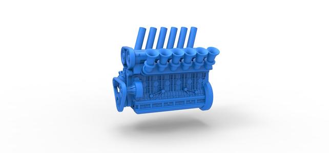 Diecast straight-six engine Scale 1:25