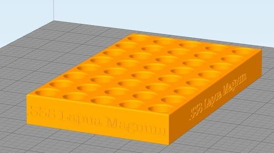 338 Lapua Mag Ammo Reloading Tray v.1
