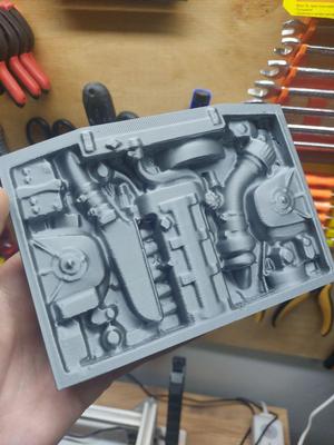 Rc 1/10 Supra 2JZ Engine Body