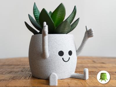 Happy Sitting Pot Thumbs Up