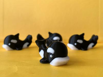 Miniature cute Orca