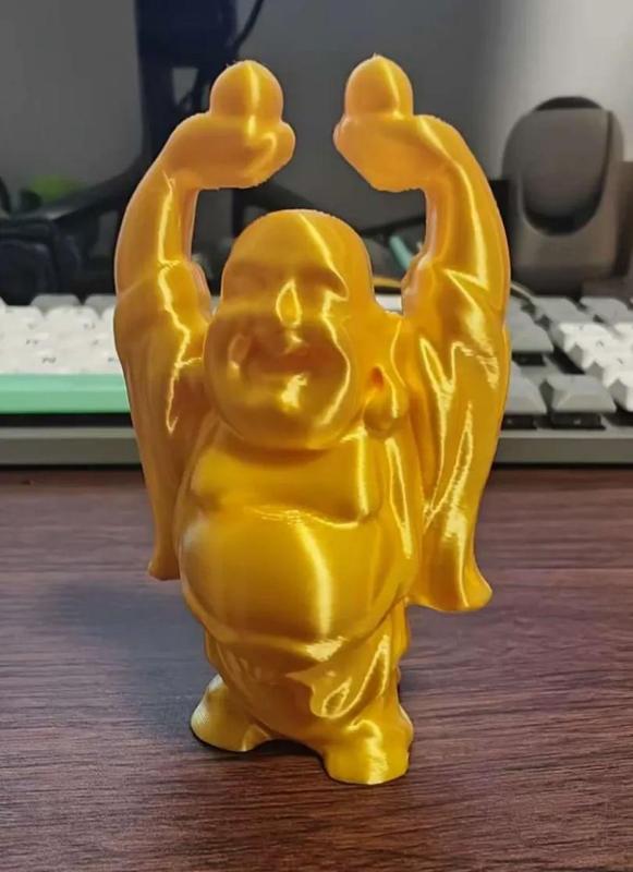 Laughing Buddha Holding a Peach