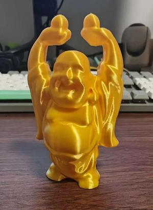 Laughing Buddha Holding a Peach