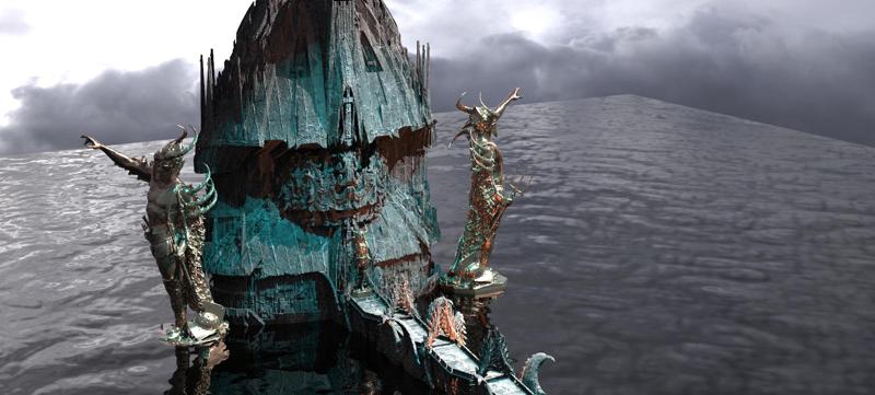 Ocean Master Tower Base City Kit bash 2