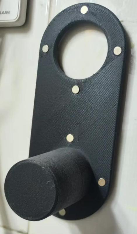 Domestically produced imitation Dyson hairdryer stand with 6mm magnetic holes