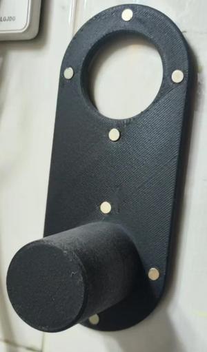 Domestically produced imitation Dyson hairdryer stand with 6mm magnetic holes