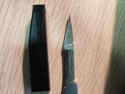 Scalpel sheath (No. 3 handle, No. 11 blade)