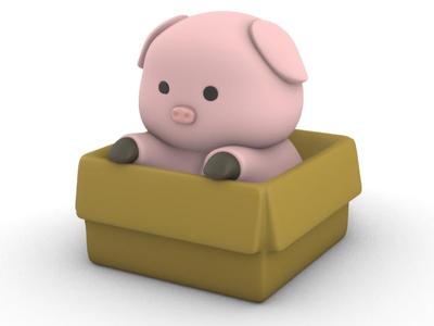 Paperboard Pig