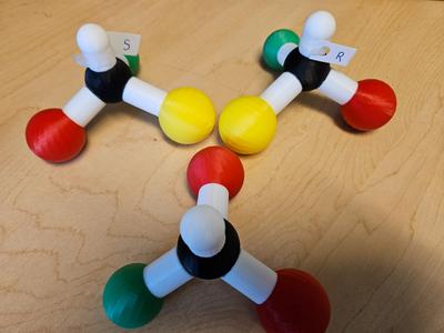 Stereochemistry Models, 1 carbon center