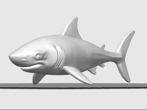 Great White Shark Figurine Ocean Animal 