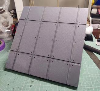 Fair-faced concrete style interlocking decorative panels