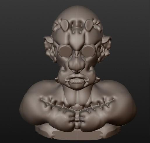 Zombie Frankenstein (fantastic busts series)