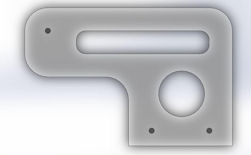 Power Supply Mount [Acrylic] Kossel 2020