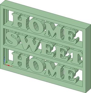 LED sign "HOME SWEET HOME" for Arduino Nano