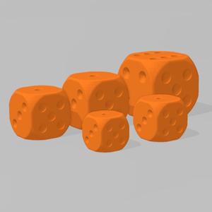 6-Sided Dice 10mm, 12mm, 14mm, 16mm and 20mm