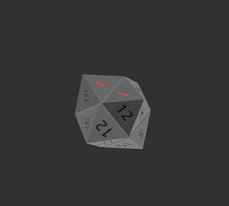 dice 12 sided 30mm