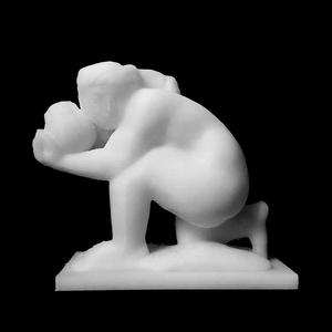 A Girl with a Ball at MUZEON, Moscow