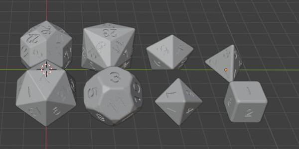 Set of dice