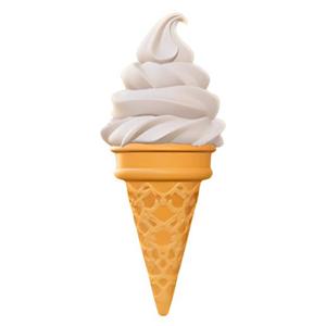 Vanilla Swirl Ice Cream Cone