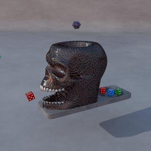 Skull Dice Tower & Dice Holder