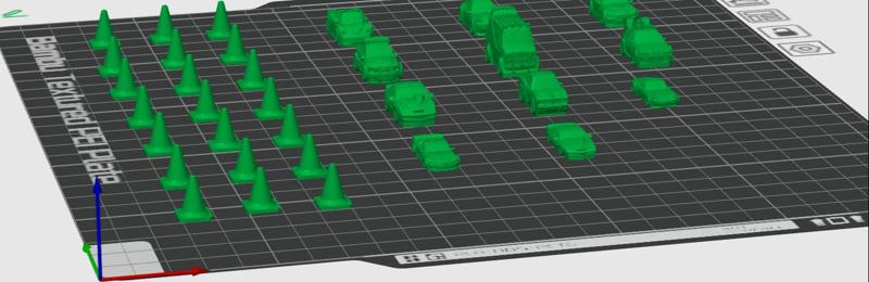 Toy Cars & 20 Traffic Cones 1HR 10m Print 