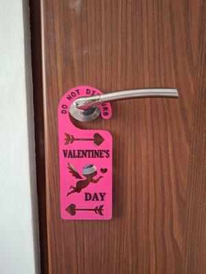 Do not disturb, Valentine's Day - Door pendant