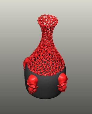 Skull Vase