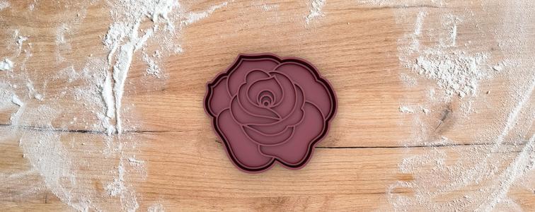 Rose 2 cookie cutter from Saint George Day