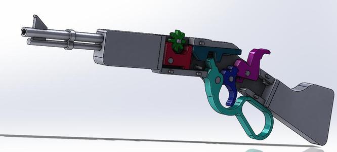 Lever Action Rubber Band Gun