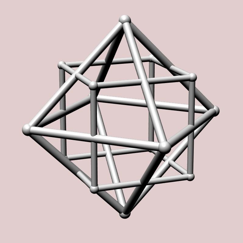 Octahedron with Dual Cube