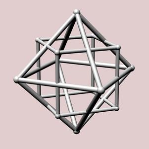 Octahedron with Dual Cube