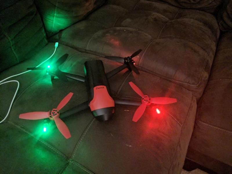Bebop 2 CR322 LED Leg Mounts