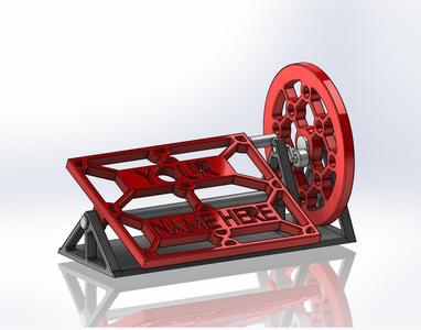 Treadle Foot Powered Sewing Machine Mechanical Model