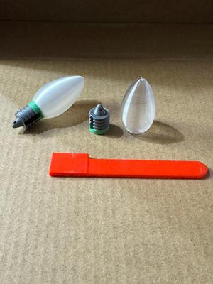 Led Christmas bulb earrings