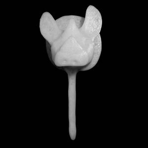 Rhinoceros-topped lynch-pin at The British Museum, London