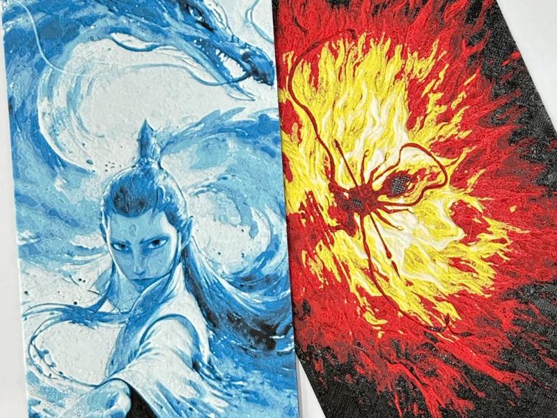 【Yo.Town 3D】Nezha and Aobing 3D relief bookmarks