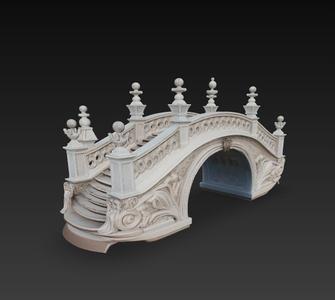 MODEL GARDEN WALKWAY BRIDGE CONSTRUCTION ACCESSORIES
