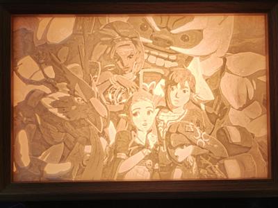 The Legend of Zelda Breath of the Wild Four Champions Lithophane Group Photo