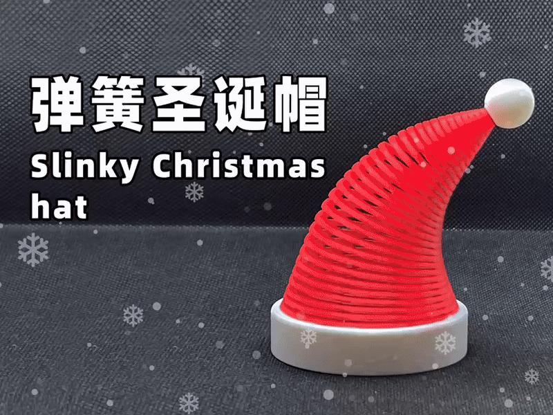 Slinky Santa Hat