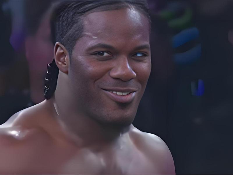 Ronald's smiling Black boxer smile