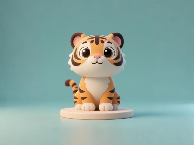 Tiger - Wildlife Park Realistic Figurine - Kids' Birthday Gift Coloring Toy