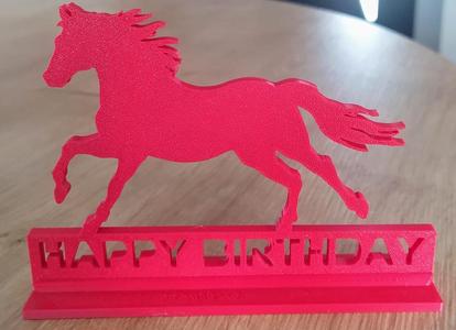 Horse Happy Birthday